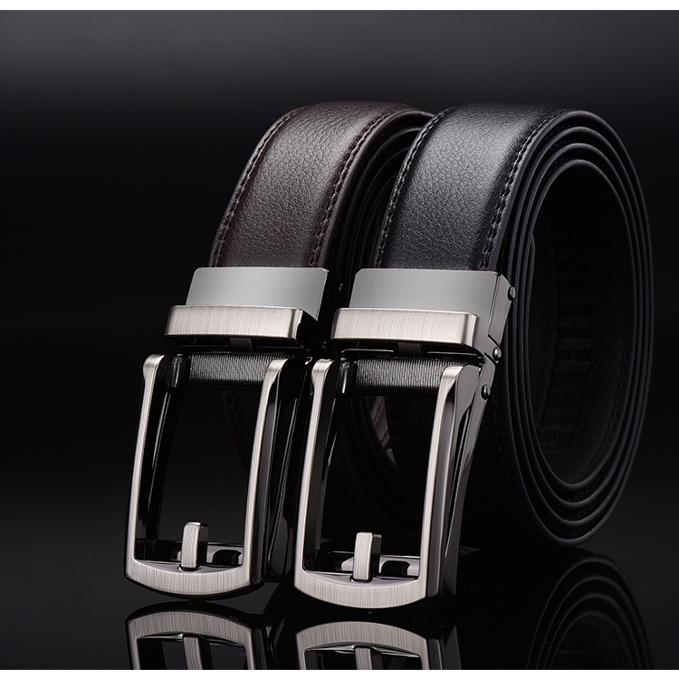 Thắt Lưng Da Pu Khóa Tự Động Chất Lượng Cao Thời Trang Cho Nam