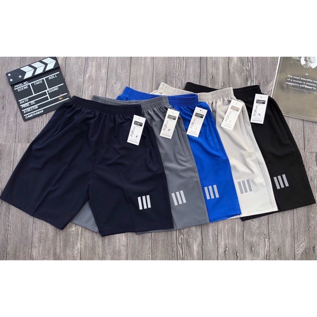 Quần đùi nam💖FREESHIP💖quần đùi nam họa tiết đen sọc nhiều màu QĐUI3VSport
