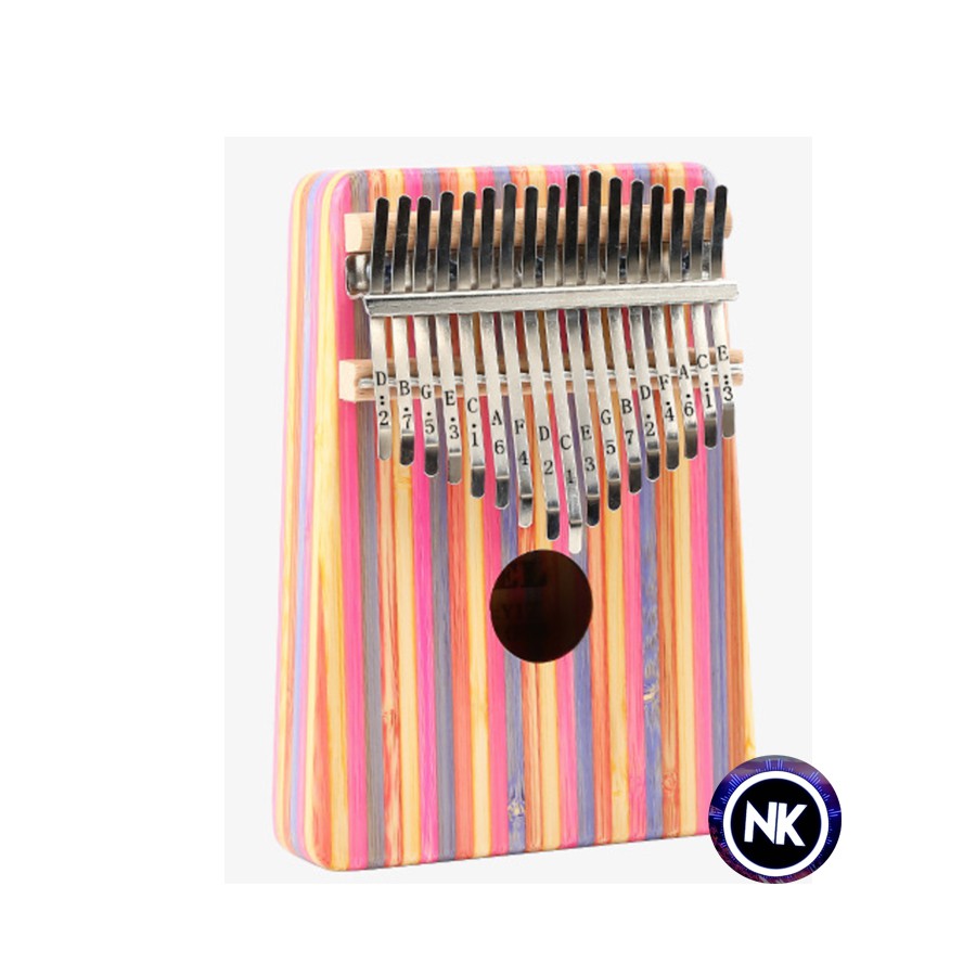 Đàn Kalimba 17 Phím Gỗ Trúc Yael Y17B-P Trúc Hồng Kèm Kèn Kazoo DreamMaker - HÀNG CÓ SẴN