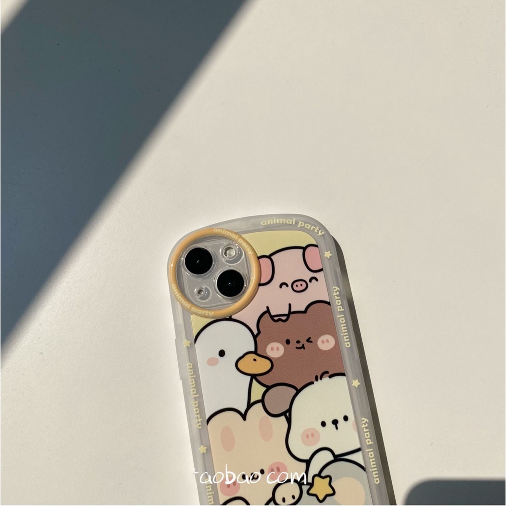 Ốp lưng iphone chống sốc Animal Party 14/14promax/13promax/13pro/13/12promax/12pro/12/11promax/11/7plus/8plus - Ina Case