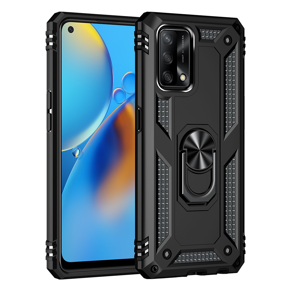 Ốp lưng Oppo A95 A74 🔥𝐅𝐑𝐄𝐄𝐒𝐇𝐈𝐏🔥 Ốp chống sốc 2 lớp kèm nhẫn iring làm giá đỡ cho Oppo A74 A95 4G