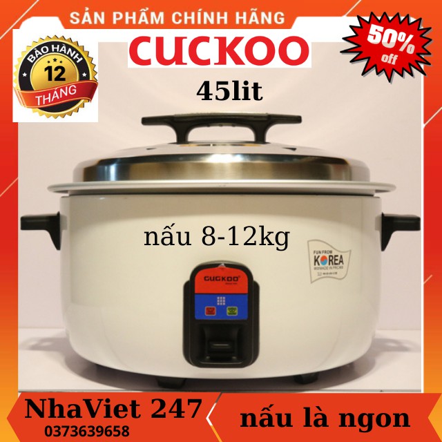 Nồi Cơm Điện Công Nghiệp CUC KOO -Nhập  Khẩu- Công Nghệ Hàn Quốc -45LIT-4500w-Bền Đẹp- Cơm Ngon-BH 12 thang