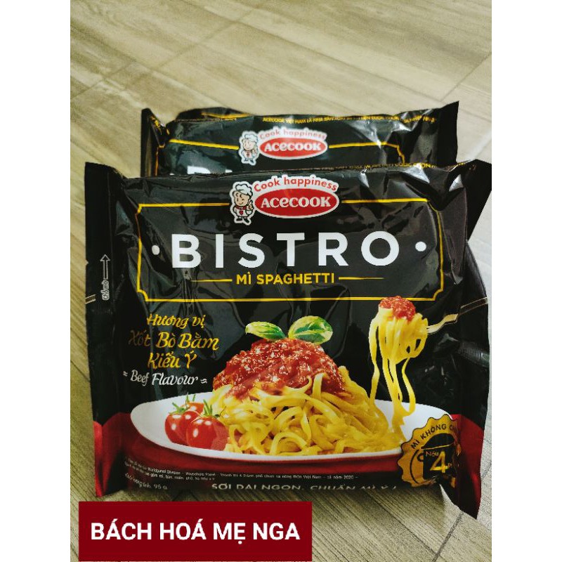 Mì trộn spaghetti Bistro xốt bò bằm/ phô mai gói 95g