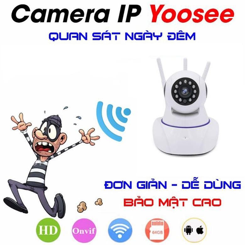 Camera IP không dây, Wifi Siêu Nhỏ.  Hồng Ngoại, Đàm Thoại 2 Chiều Tích Hợp Led Hồng Ngoại Siêu Sáng Cho Hình Ảnh Rõ Nét | BigBuy360 - bigbuy360.vn