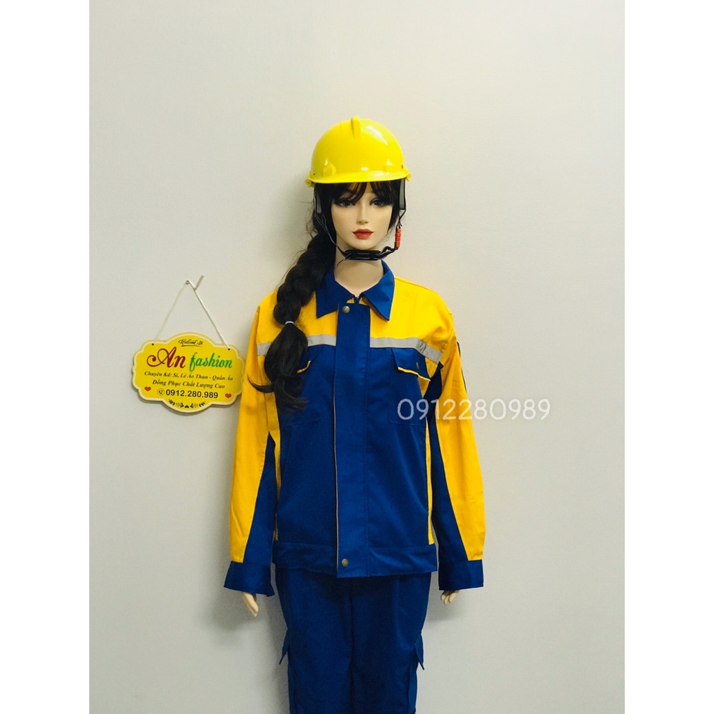 Đồ kỹ sư túi hộp -  Quần áo bảo hộ lao động cao cấp chất kaki Hàn Quốc dày dặn _ Hình chụp thật