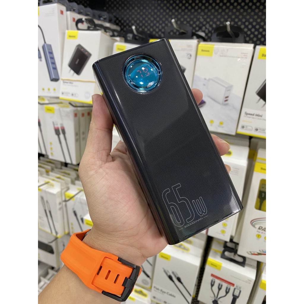 Pin Dự Phòng Baseus 30000mAh Sạc Nhanh PD/Type-C 3.0 Công Suất Max 65W/Hoco J110A 60000mah 65W sạc cho Laptop