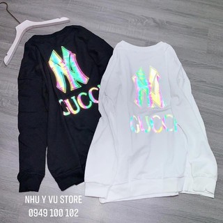 Áo nỉ NY GU CHÌ phản quang 7 màu cực đẹp cực nét