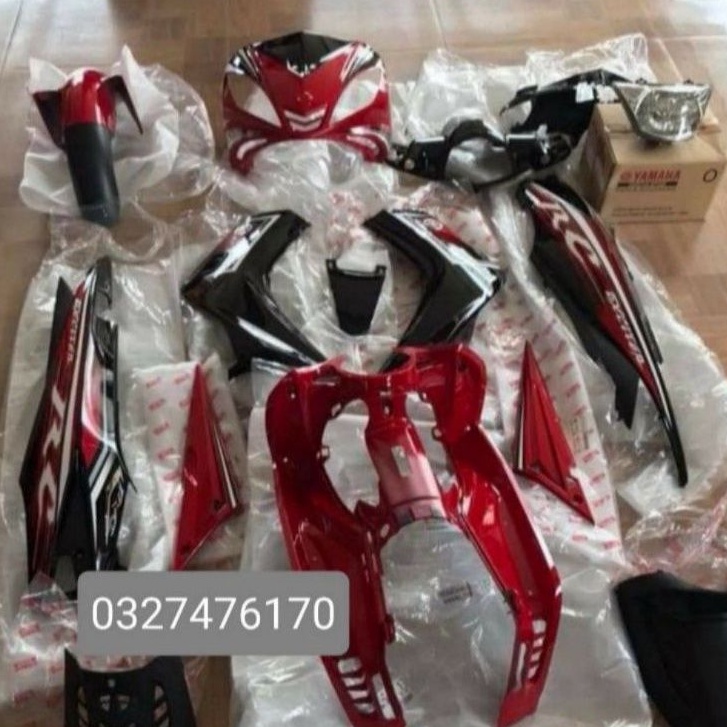 bộ nhựa dàn áo xe Exciter 2010 màu đỏ RC zin yamaha