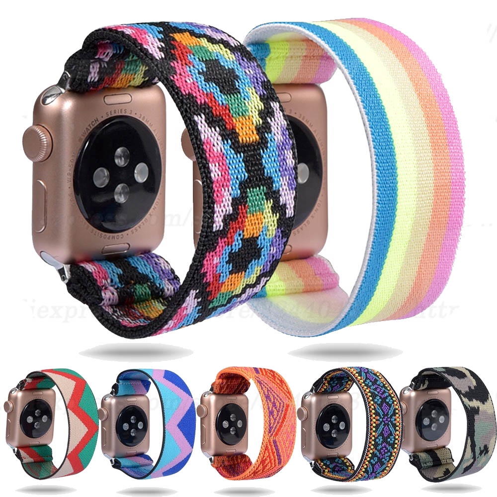 Dây Đeo Thay Thế Chất Liệu Da Thiết Kế Đơn Giản Cho Apple Watch 5 4