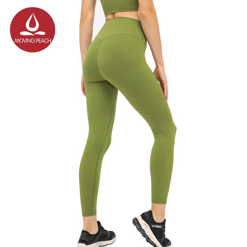 Quần Legging Tập Yoga MOVING PEACH BLH Lưng Cao Thân Thiện Với Da