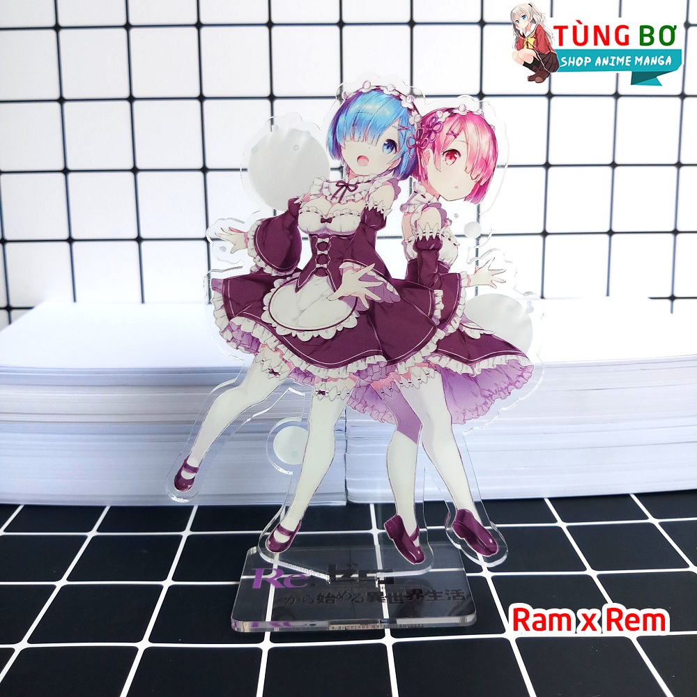 [Standee] Tượng Mica Anime Re zero