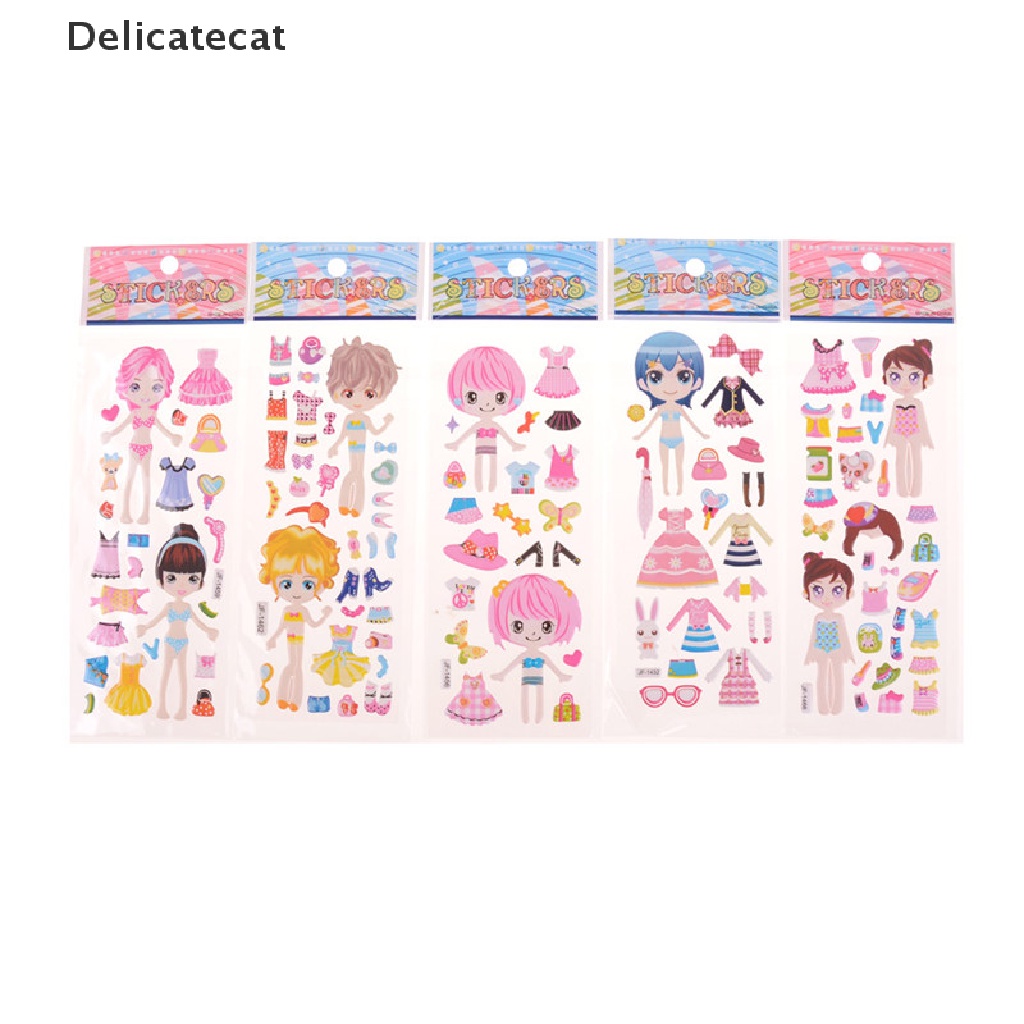 Set 5 Miếng Dán Trang Trí Quần Áo Hình Công Chúa Dễ Thương