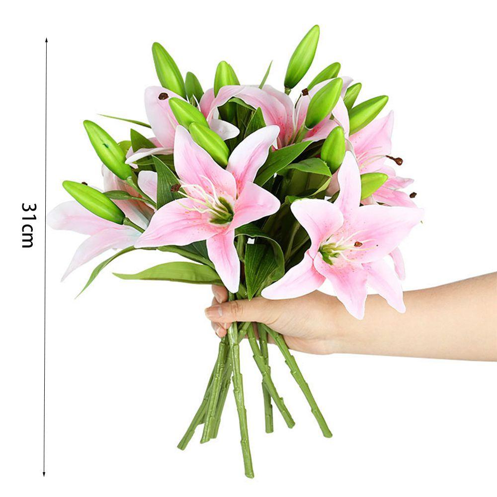 Chậu Hoa Giả Hai Bông Trang Trí Nhà Hàng / Khách Sạn / Văn Phòng