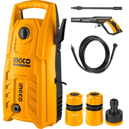 MÁY XỊT RỬA XE ÁP LỰC CAO INGCO 1400W HPWR14008 Hinhfg Ành Thực Tế