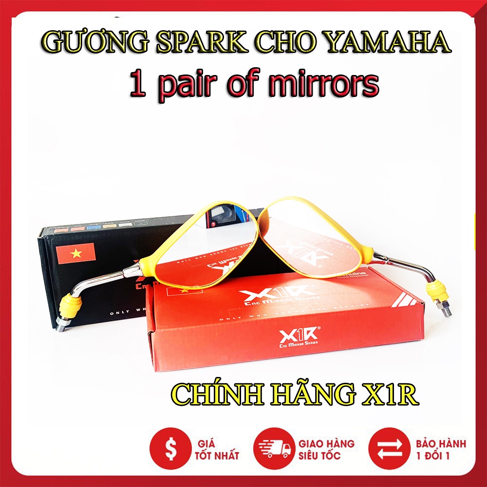 Cặp Kính Chiếu Hậu Yamaha Chính Hãng Gắn Cho Honda-Yamaha (Giá Bán 1 Đôi)