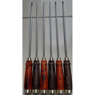 Tua Vít Cán Gỗ Sửa Máy May Công Nghiệp - 5li, 6li (gổ tự nhiên)