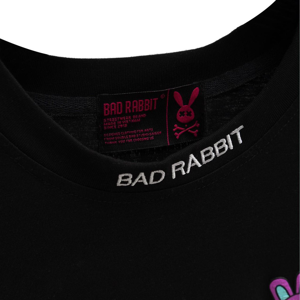 Áo Thun Unisex Bad Rabbit Club Đen 100% Cotton - Local Brand Chính Hãng