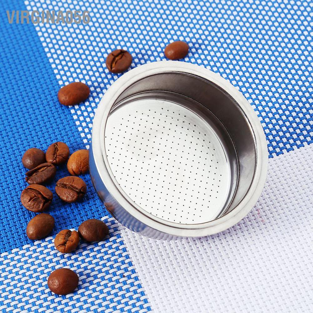 Virgina056 Stainless Steel Coffee 2 Cup Pressurized Filter Basket Strainer