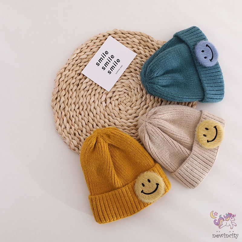 Mũ giữ ấm màu sắc kẹo ngọt co giãn tốt phong cách Hàn Quốc cho bé