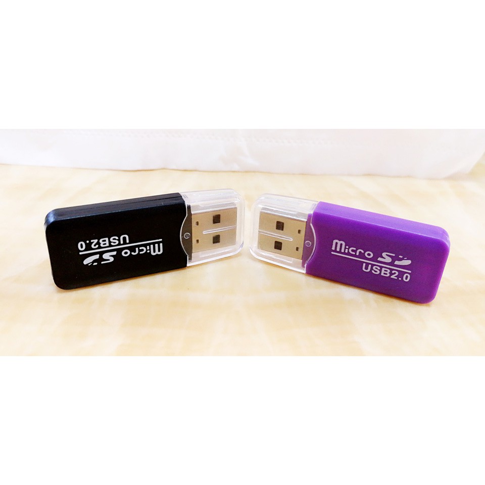 ĐẦU ĐỌC THẺ NHỚ VỎ NHỰA MINI MICRO SD ULTRA USB 2.0 NHIỀU MÀU TỐC ĐỘ ĐỌC ỔN ĐỊNH, TƯƠNG THÍCH NHIỀU HỆ ĐIỀU HÀNH | BigBuy360 - bigbuy360.vn
