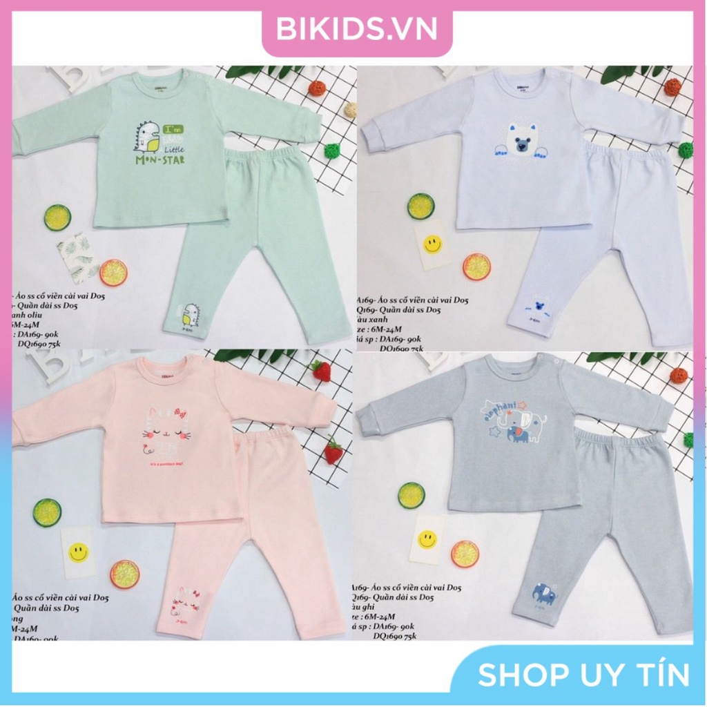 Dokma - Bộ cotton len cho bé 6-24m