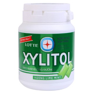 Kẹo cao su không đường Xylitol vị chanh, bạc hà 58g