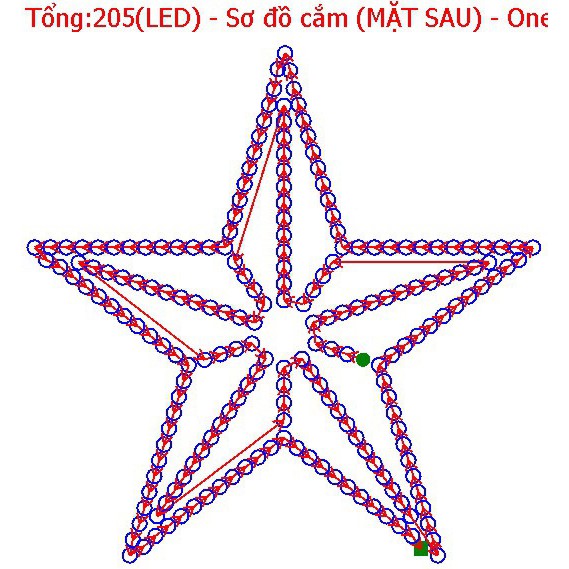 S205_Mạch Onefull Lite đã có nạp code cho ngôi sao 205 led fullcolor