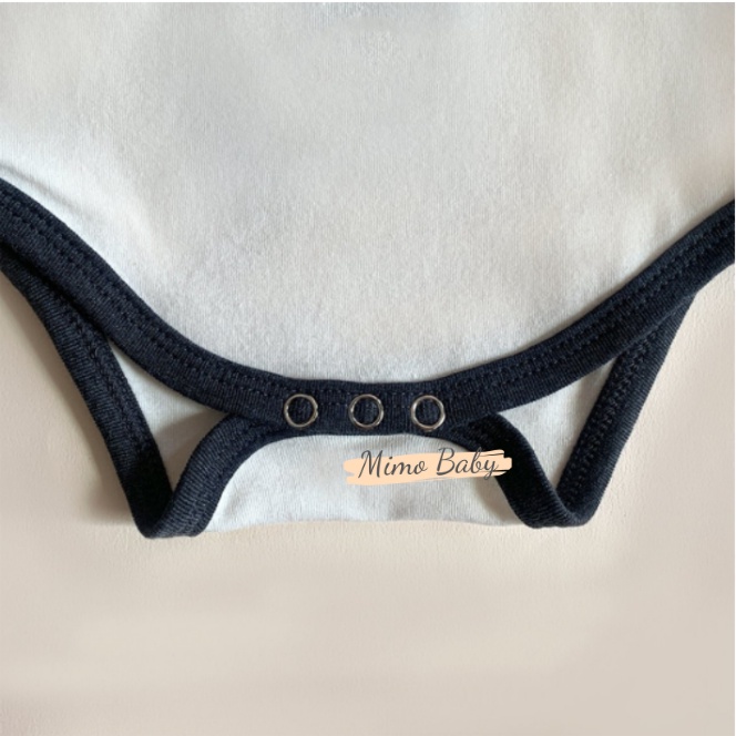 Set body chip cộc tay kèm mũ hình gấu panda đáng yêu cho bé QA22 Mimo Baby