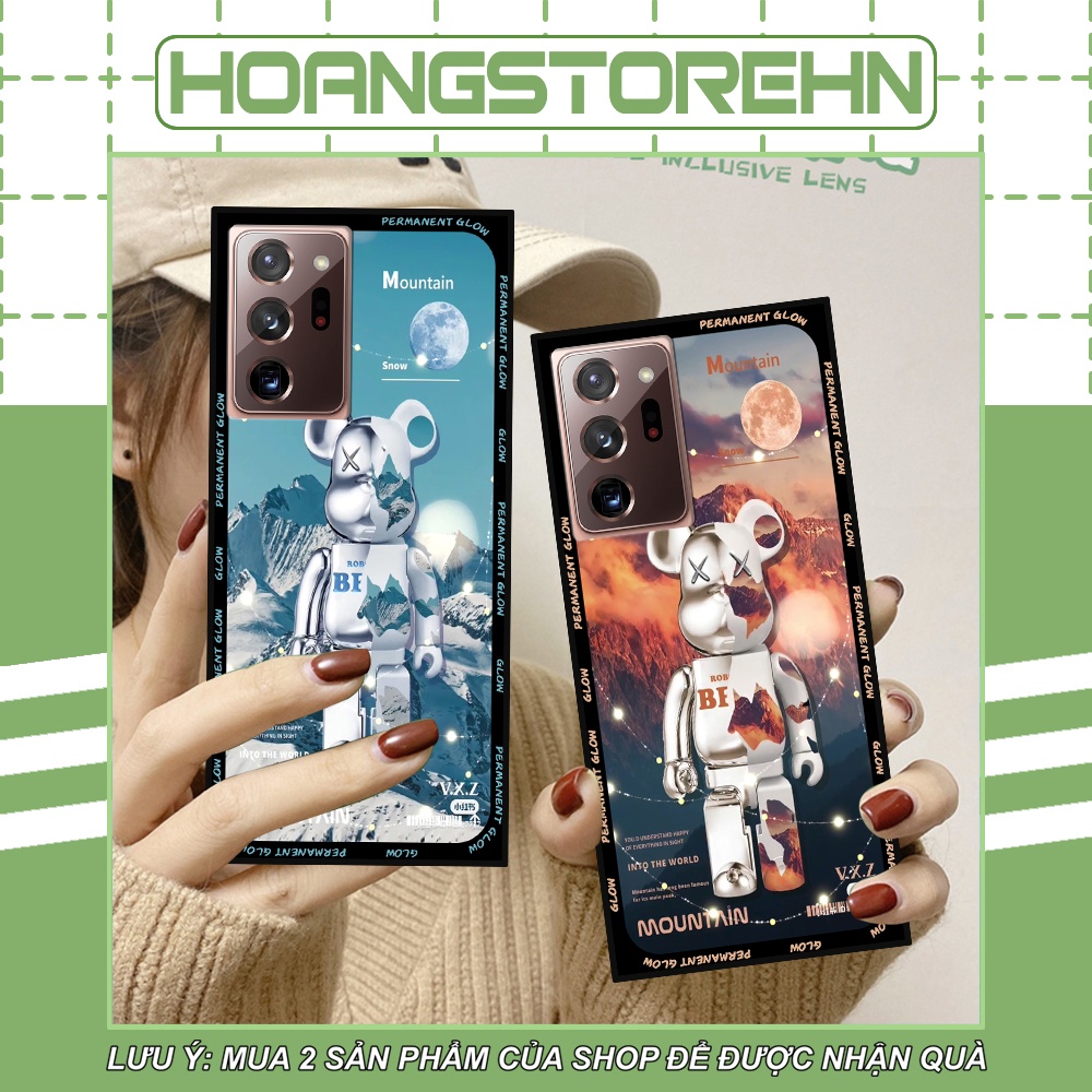 Ốp lưng Samsung Note 20 / Note 20 Ultra / Note 20 Ultra 5G  in hình họa tiết Mountain, Be@rbrick dễ thương (T13 - T18)
