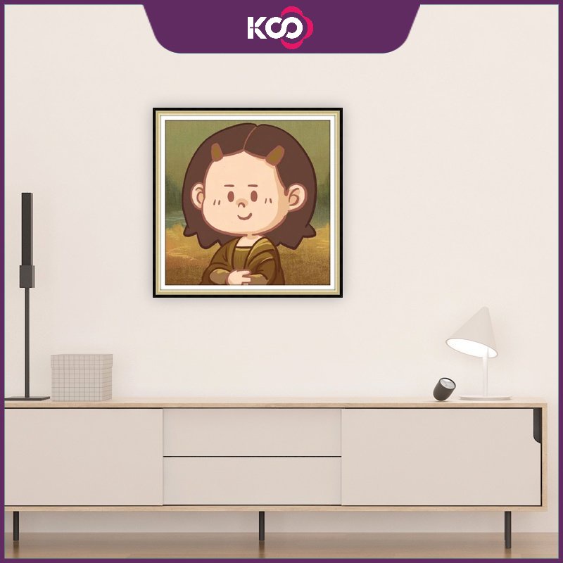 Bộ Tranh Đính Đá 5D Tự Làm 30x30cm / 40x40cm / 50x50cm Hình Nhân Vật Hoạt Hình Dễ Thương Trang Trí Nhà Cửa