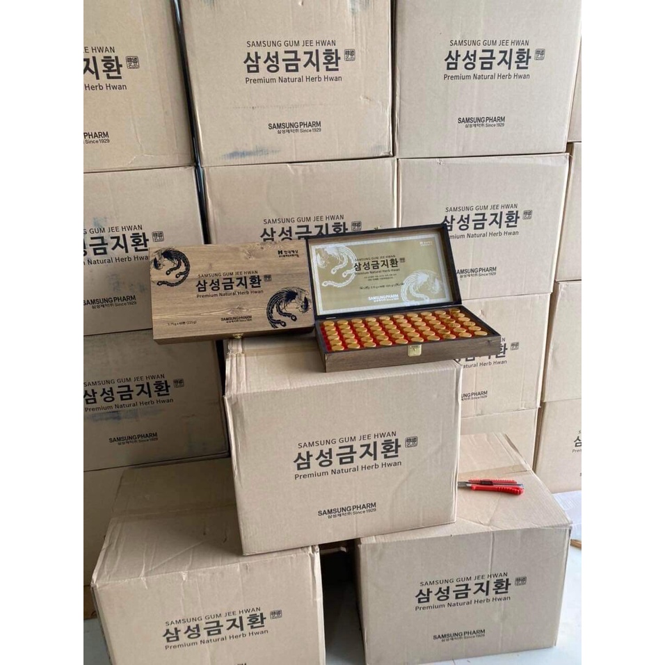 An Cung Ngưu Hoàng Hoàn Samsung Hàn Quốc, Hộp Gỗ 60 Viên, Giúp Bổ Não Và Ngăn Ngừa Tai Biến Đột Quỵ....