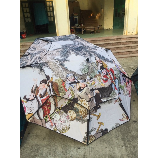 ô dù ô 2 tầng hàng cao cấp rộng 2m4 loại 1 vải 2 lớp siêu bền dùng che năng che mưa che ô câu y hình giá rẻ hàng y hình