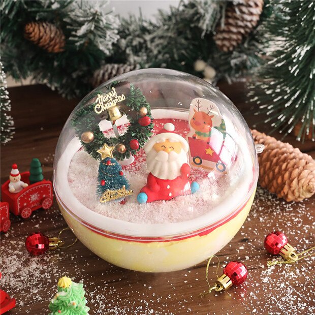 50 Hộp Cầu Tròn Đựng Bánh Lạnh / Tiramisu / Mousse / Panna Cotta / 650ml