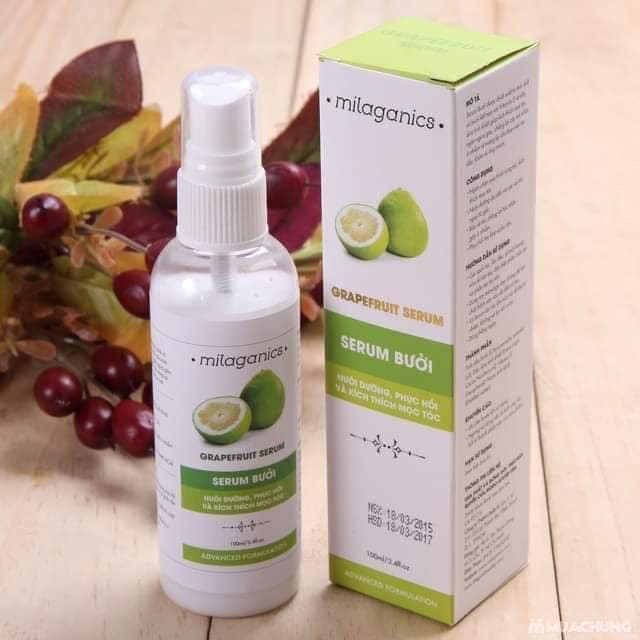 Serum bưởi ngăn rụng tóc và kích thích mọc tóc chắc khỏe Milaganics 100ml | BigBuy360 - bigbuy360.vn