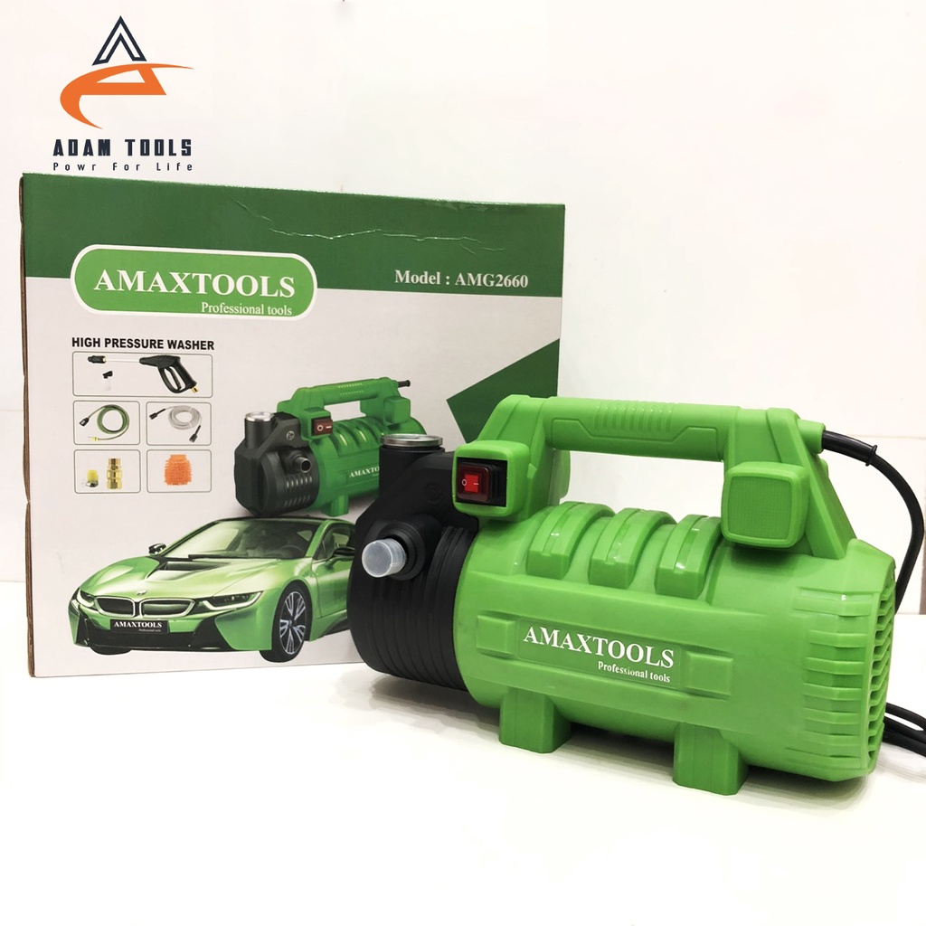 Máy rửa xe Amaxtools AMG2660 2650W Chính Hãng, Áp lực nước siêu khỏe