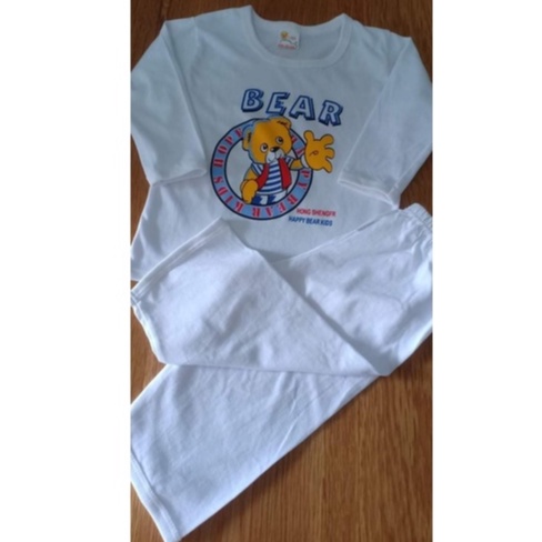 ĐỒ BỘ TAY DÀI TRẮNG 100% COTTON DÀNH CHO BÉ TRAI VÀ BÉ GÁI GIAO HÌNH NGẪU NHIÊN