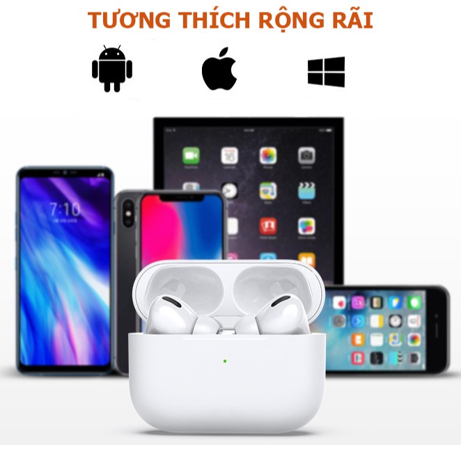 [XẢ KHO-RẺ VÔ ĐICH] Tai Nghe Blutooth Cao Cấp AIRPRO   Trâu Bass, Tai Nghe Blutooth  Tương Thích mọi Hệ Điều Hành