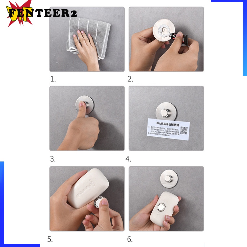 ◘❉ Móc Treo Xà Phòng Hút Nam Châm Bằng Thép Không Gỉ Mới