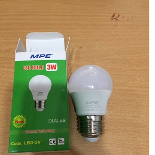 Bóng led bulb 3W cao cấp MPE ( tiêu chuẩn Châu Âu )