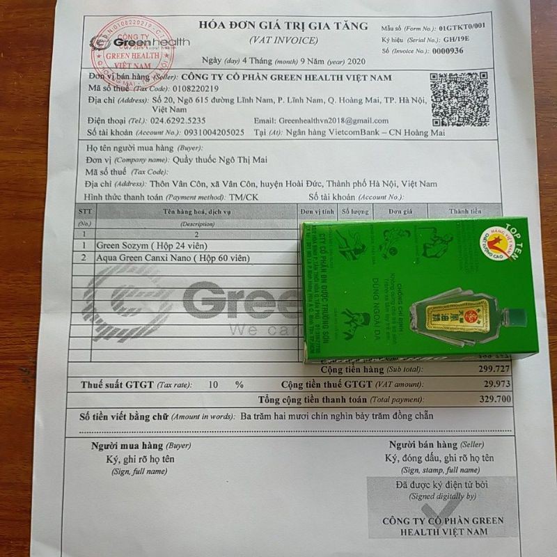 Canxi NANO AQUA GREEN giảm nguy cơ còi xương ở trẻ, giảm loãng xương ở người lớn.