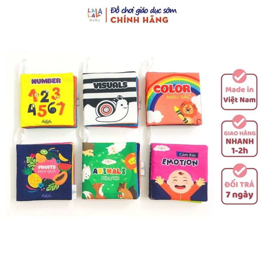 Sách vải cho bé Lalala Baby 8 chủ đề