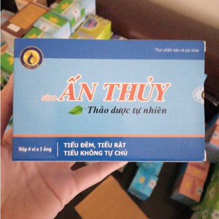 Siro Ấn Thủy- Hỗ trợ giảm tiểu đêm, tiểu rắt và tiểu không tự chủ (Hộp 4 vỉ x 5 ống)