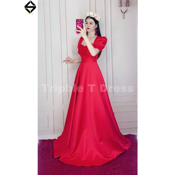 Đầm maxi dự tiệc mặc cưới siêu xinh TRIPBLE T DRESS - size S/M/L - MS161Y