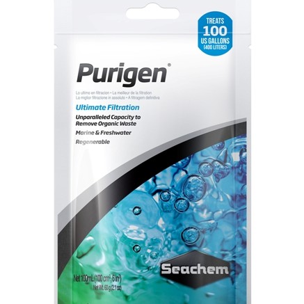 Gói purigen vật liệu lọc Khử NH3 seachem 100ml