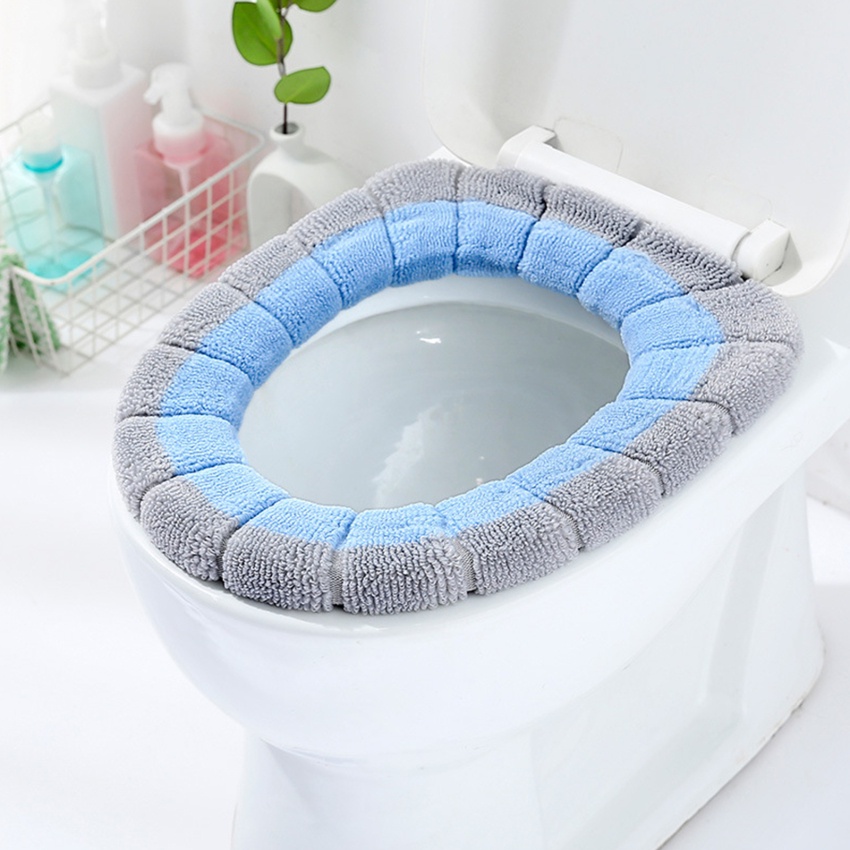 Đệm Lót Bồn Cầu Hình Tròn Phù Hợp Bốn Mùa Tiện Dụng