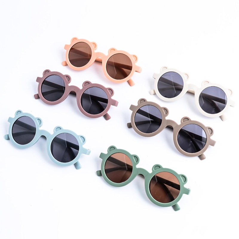 Kính mát gọng tròn phong cách Hàn Quốc dễ thương cho bé