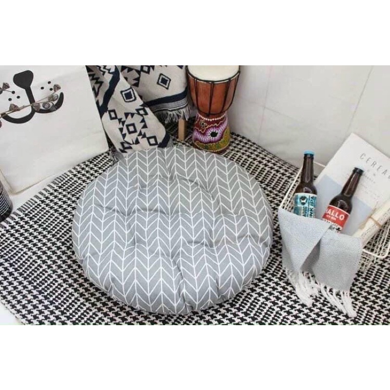 Đệm ngồi vintage hoạ tiết siêu xinh