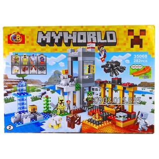 Bộ Lego Xếp Hình Ninjago My World Mineecraft Trang Trại. 282 Chi Tiết. Lego Ninjago Lắp Ráp Đồ Chơi Cho Bé. Lego MyWorld