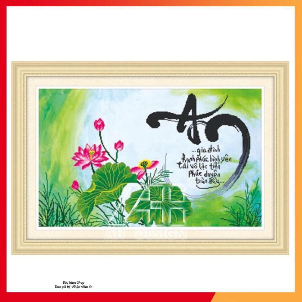 Tranh thêu chữ thập An (53408) 67x41cm chưa thêu