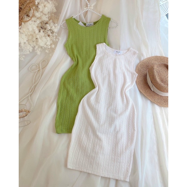 Đầm body len xốp siu hot